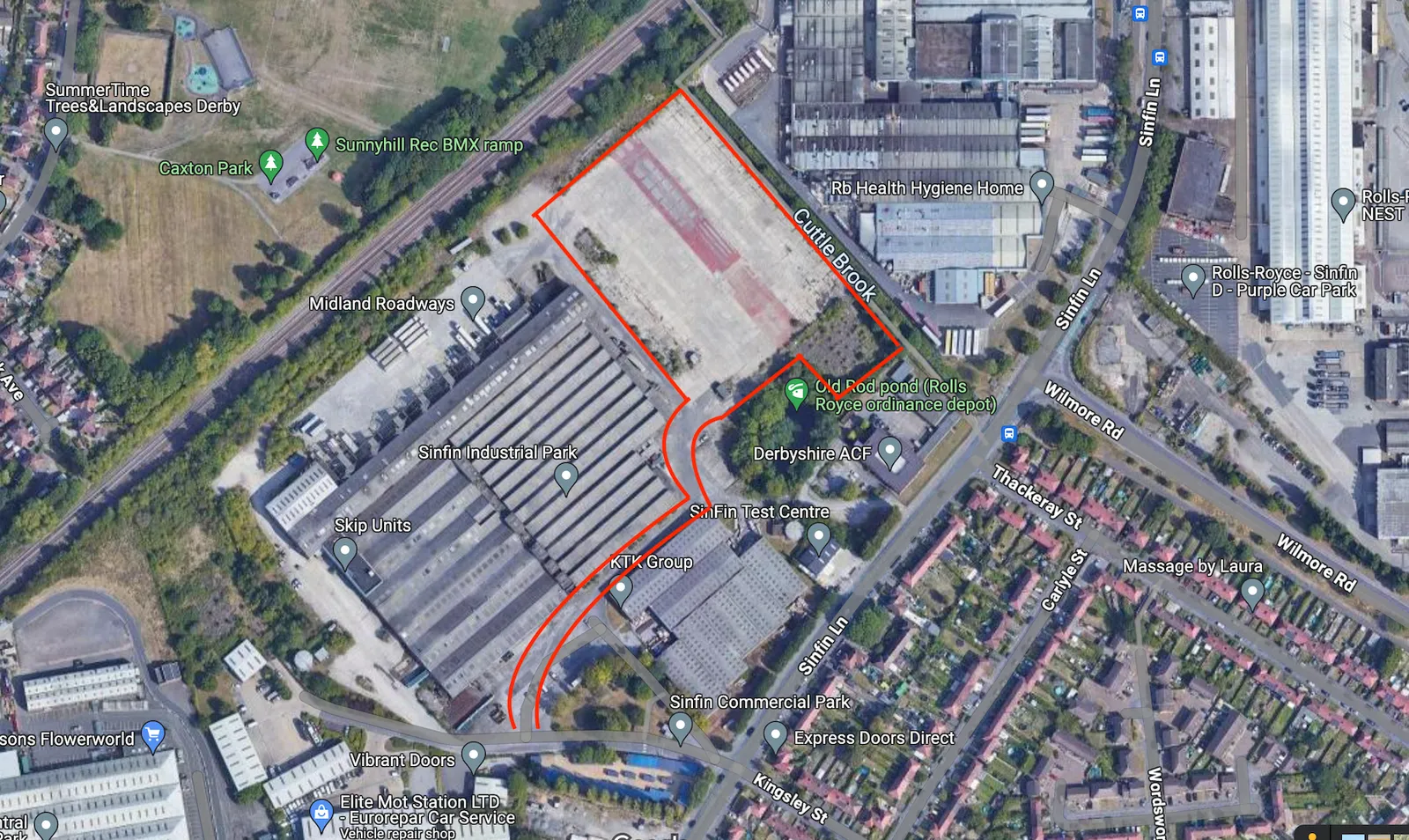 bedworth-road-map